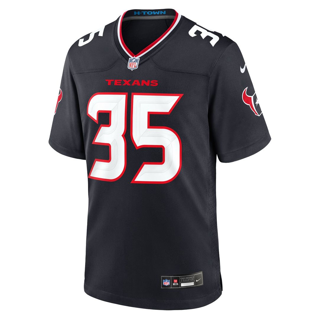 Jake Hansen Houston Texans Nike Navy Team Game Jersey
