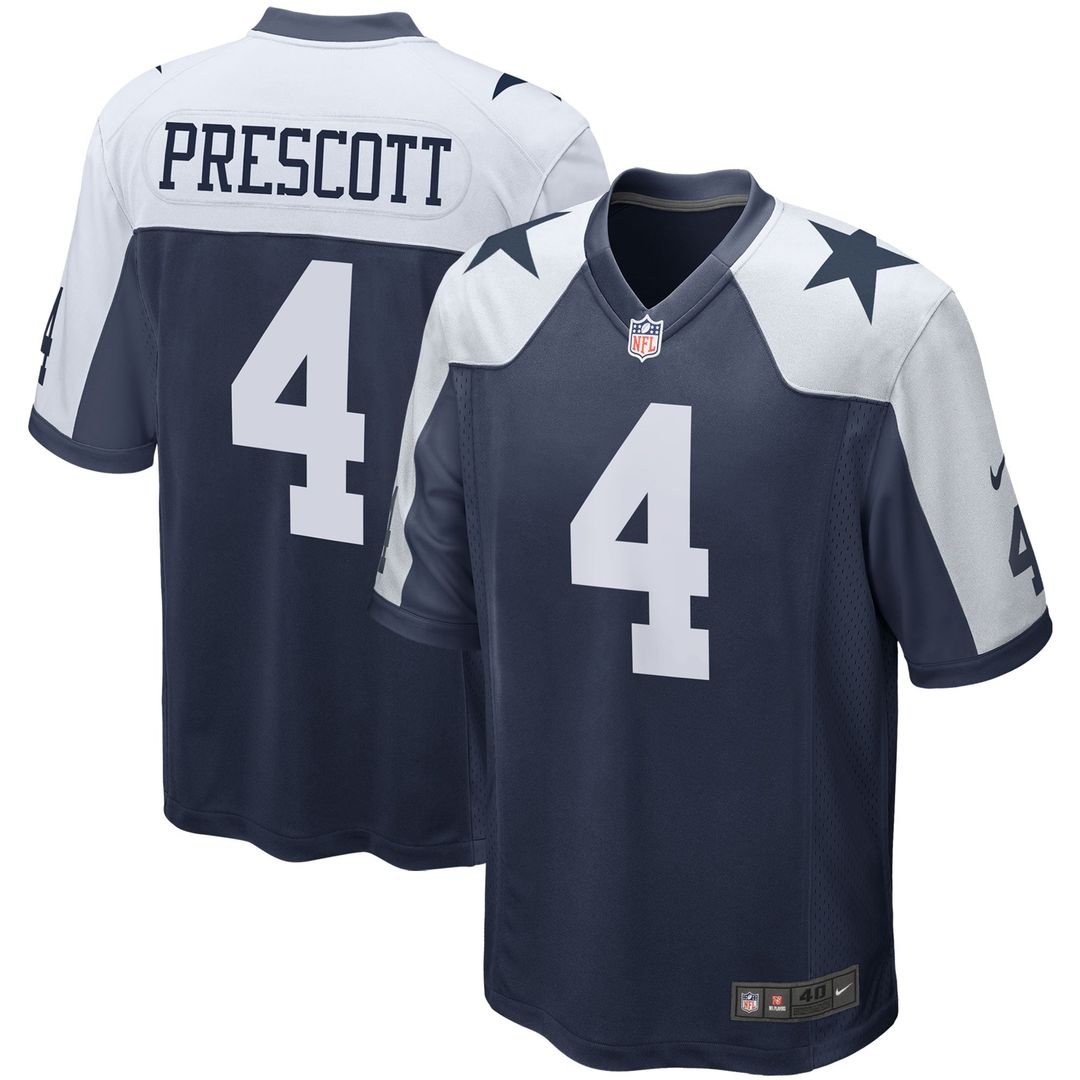 Dak Prescott Dallas Cowboys Nike White Alternate Game Team Jersey