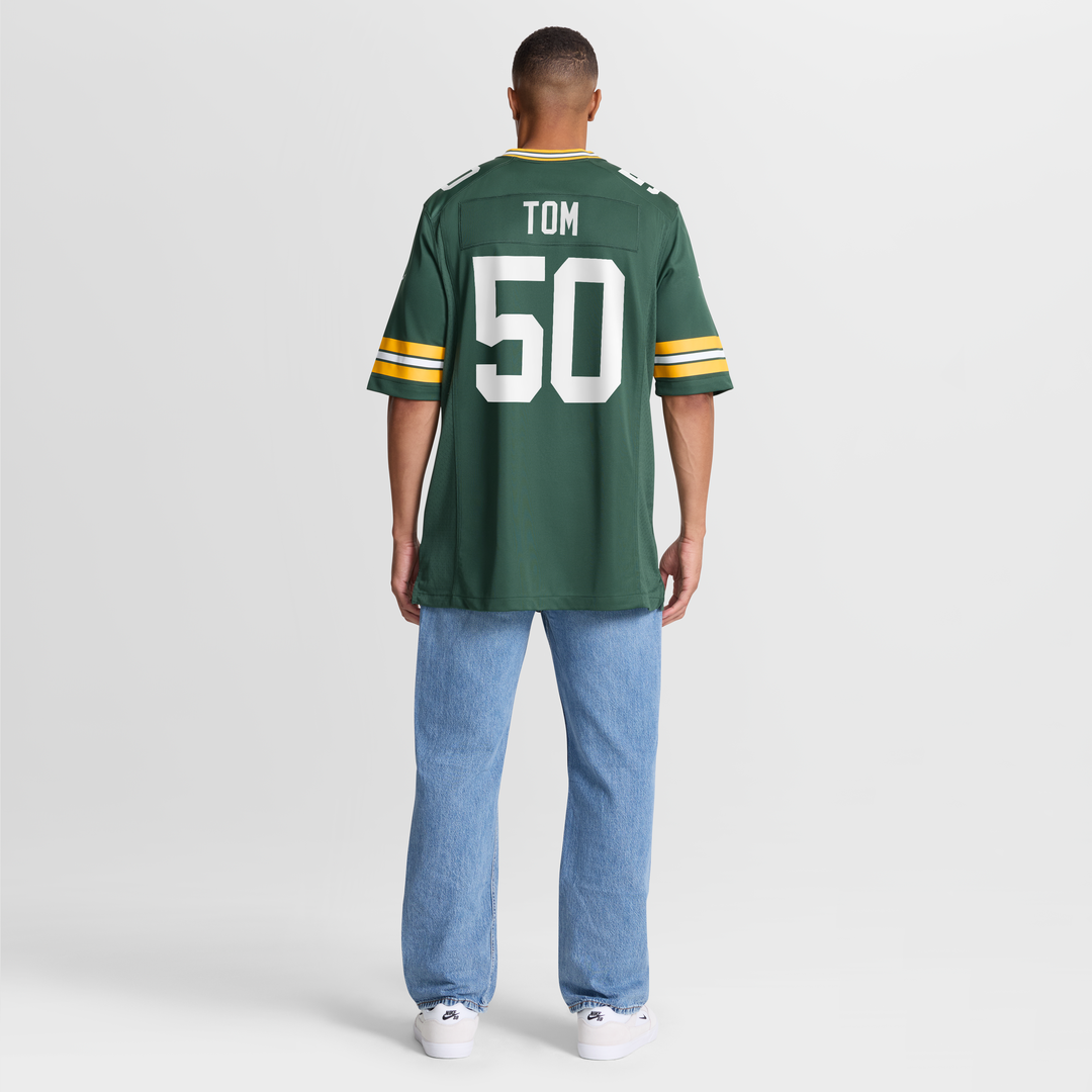 Zach Tom Green Bay Packers Nike Green Game Player Jersey