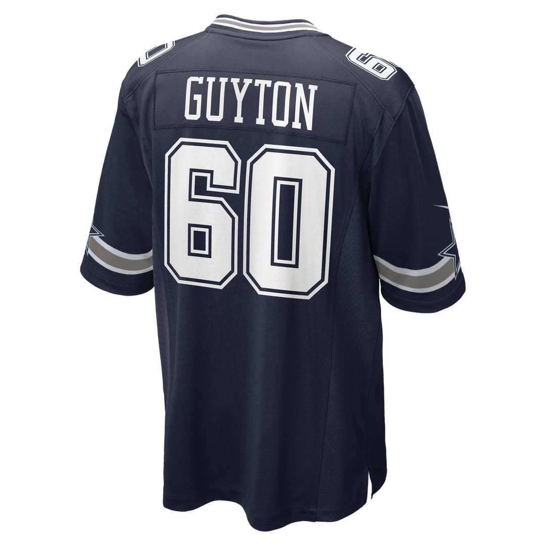 Tyler Guyton Dallas Cowboys Nike Navy Player Game Jersey