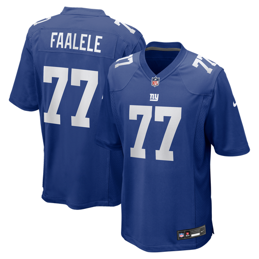 Daniel Faalele New York Giants Nike Royal Team Game Jersey
