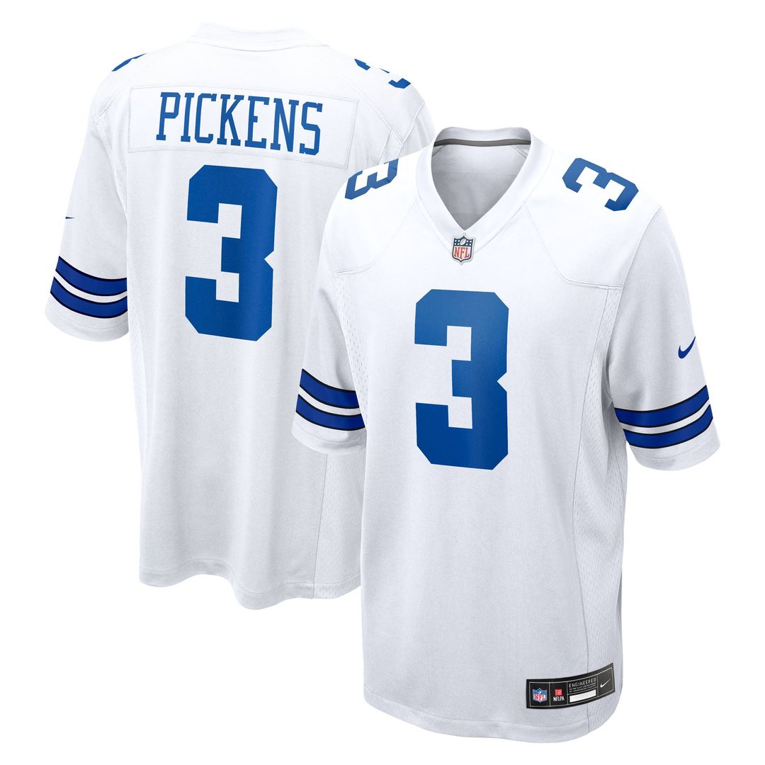 George Pickens Dallas Cowboys Nike White Game Jersey