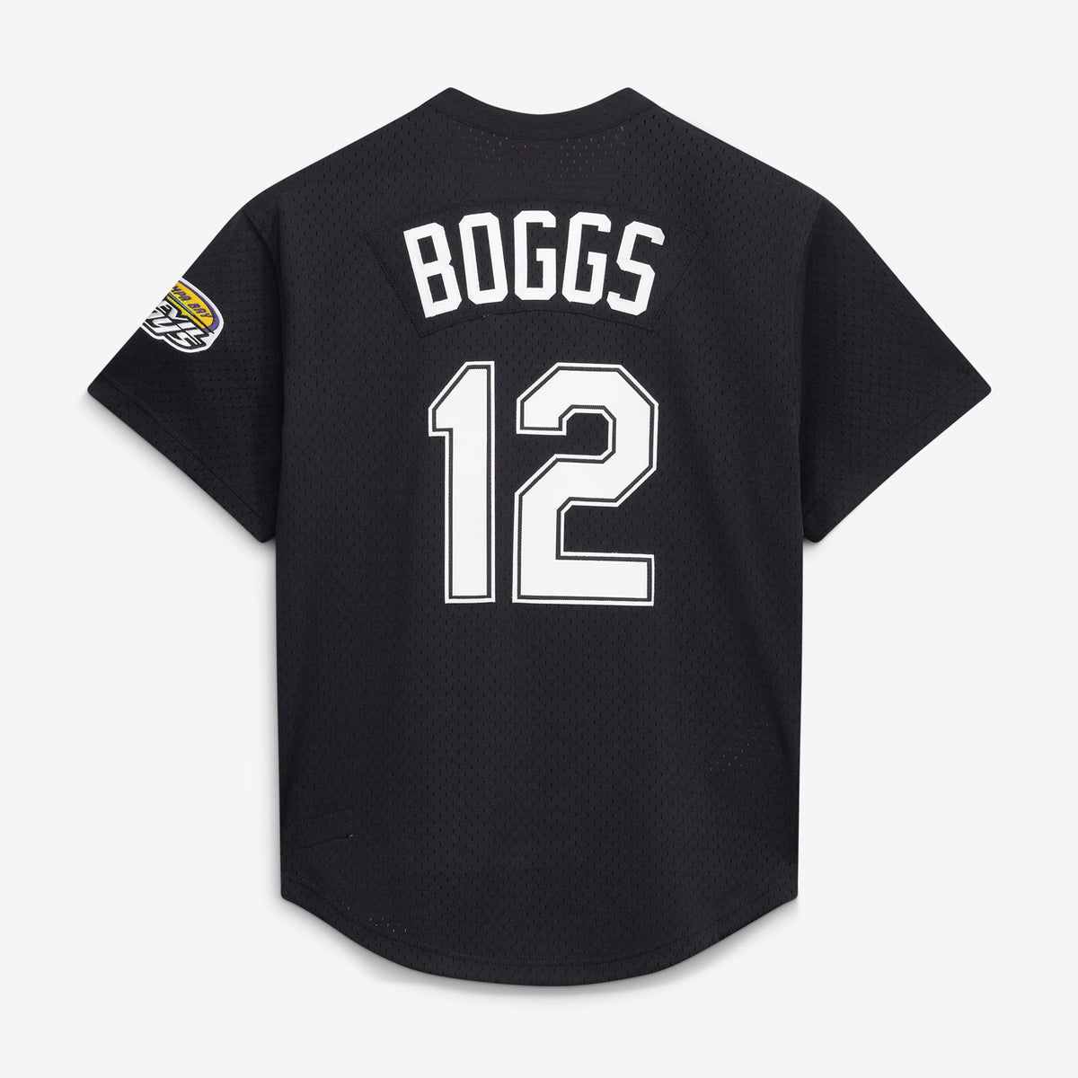 Tampa Bay Rays Wade Boggs Mitchell & Ness Black Authentic Batting Practice Jersey
