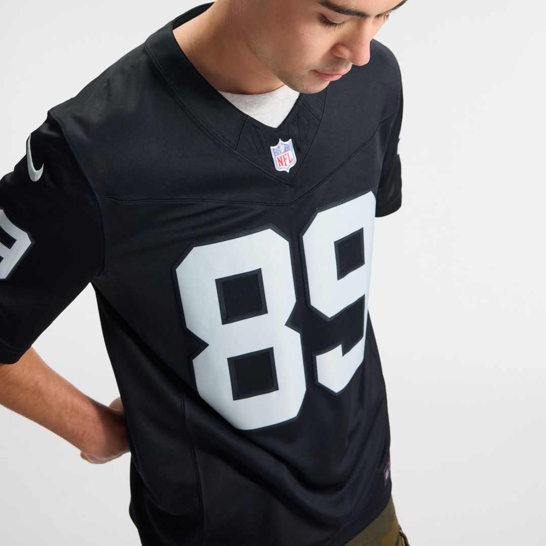 Brock Bowers Las Vegas Raiders Nike White Vapor F.U.S.E. Stitched Limited Jersey