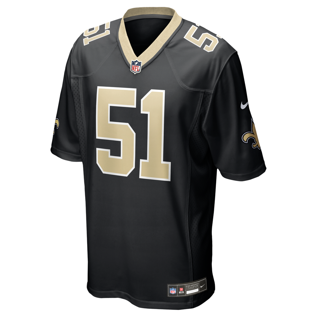 Jonathan Vilma New Orleans Saints Nike Black Game Retired Player Jersey