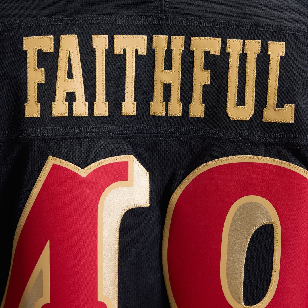 The Faithful San Francisco 49ers Nike Black Rivalries Collection Stitched Limited Jersey
