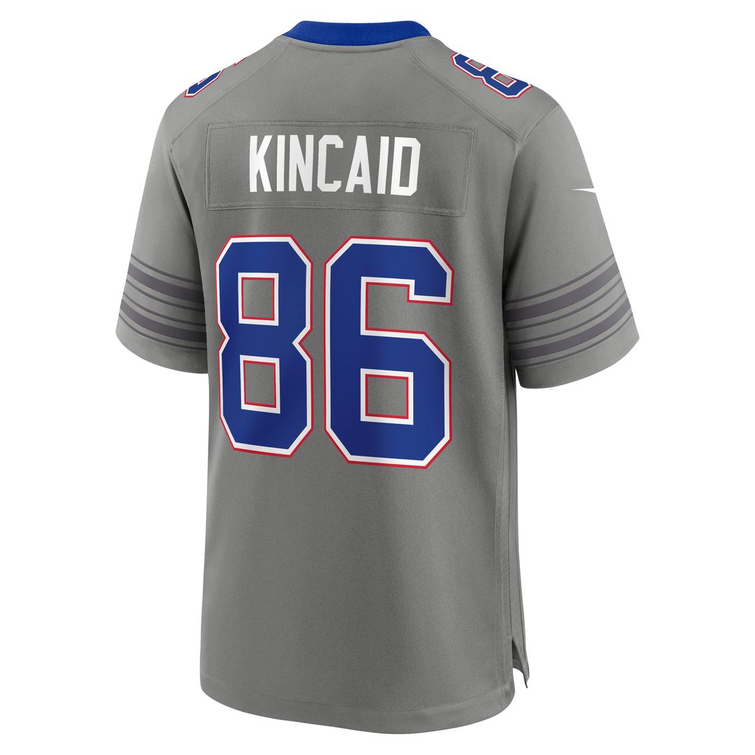 Dalton Kincaid Buffalo Bills Nike Gray Nickel City Game Jersey