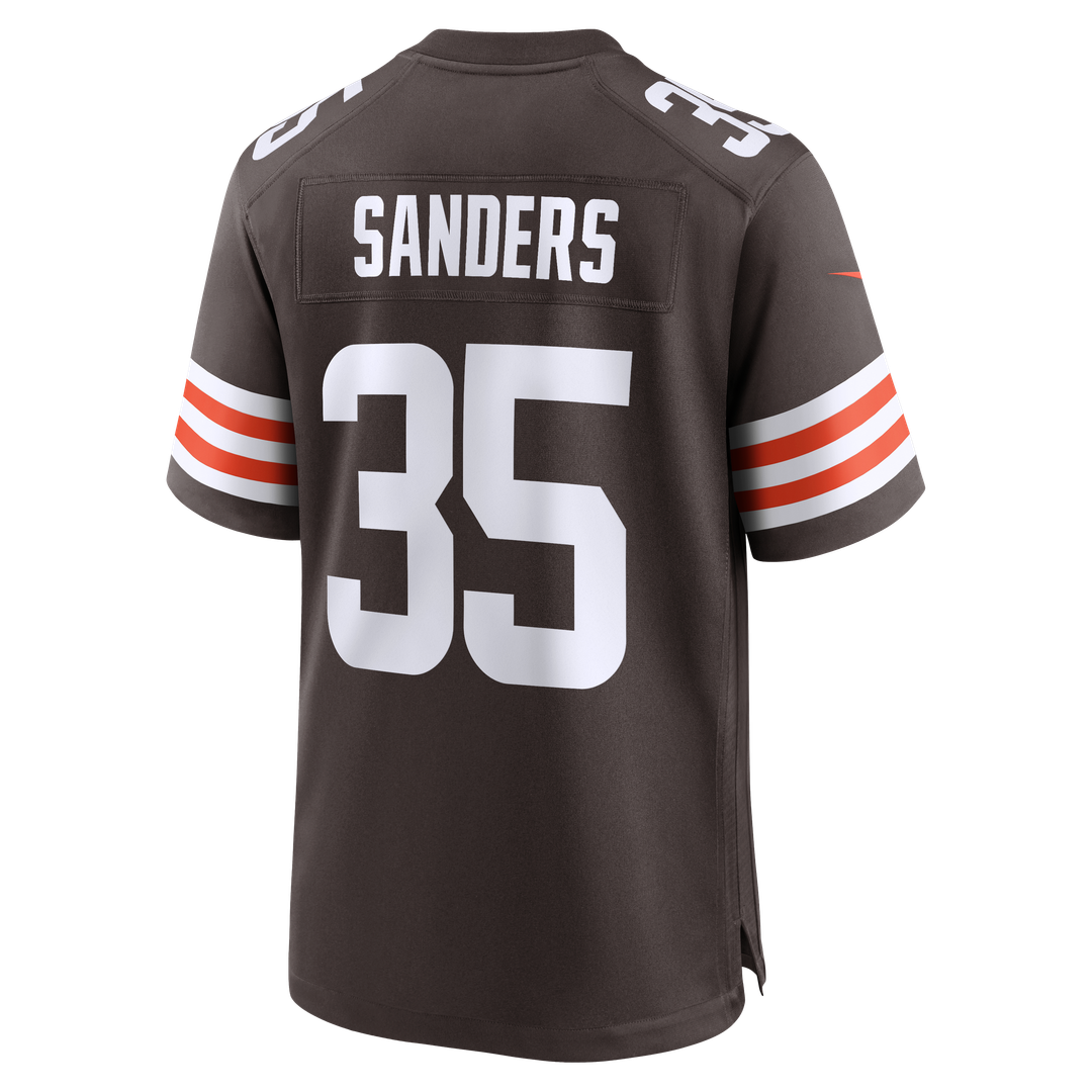 Raheim Sanders Cleveland Browns Nike Brown Team Game Jersey
