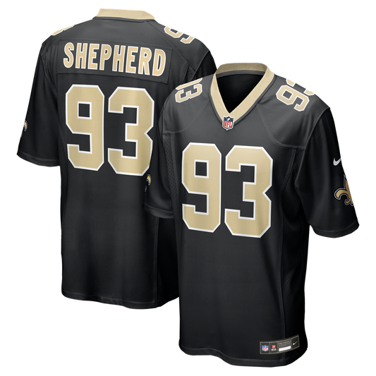Nathan Shepherd New Orleans Saints Nike Black Game Jersey