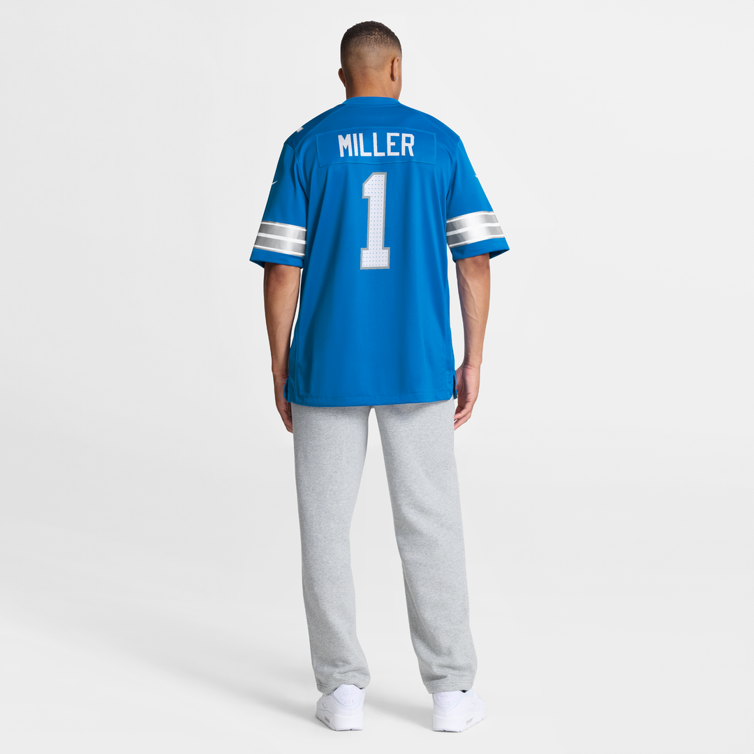 Blake Miller Detroit Lions Nike Blue Team Game Jersey