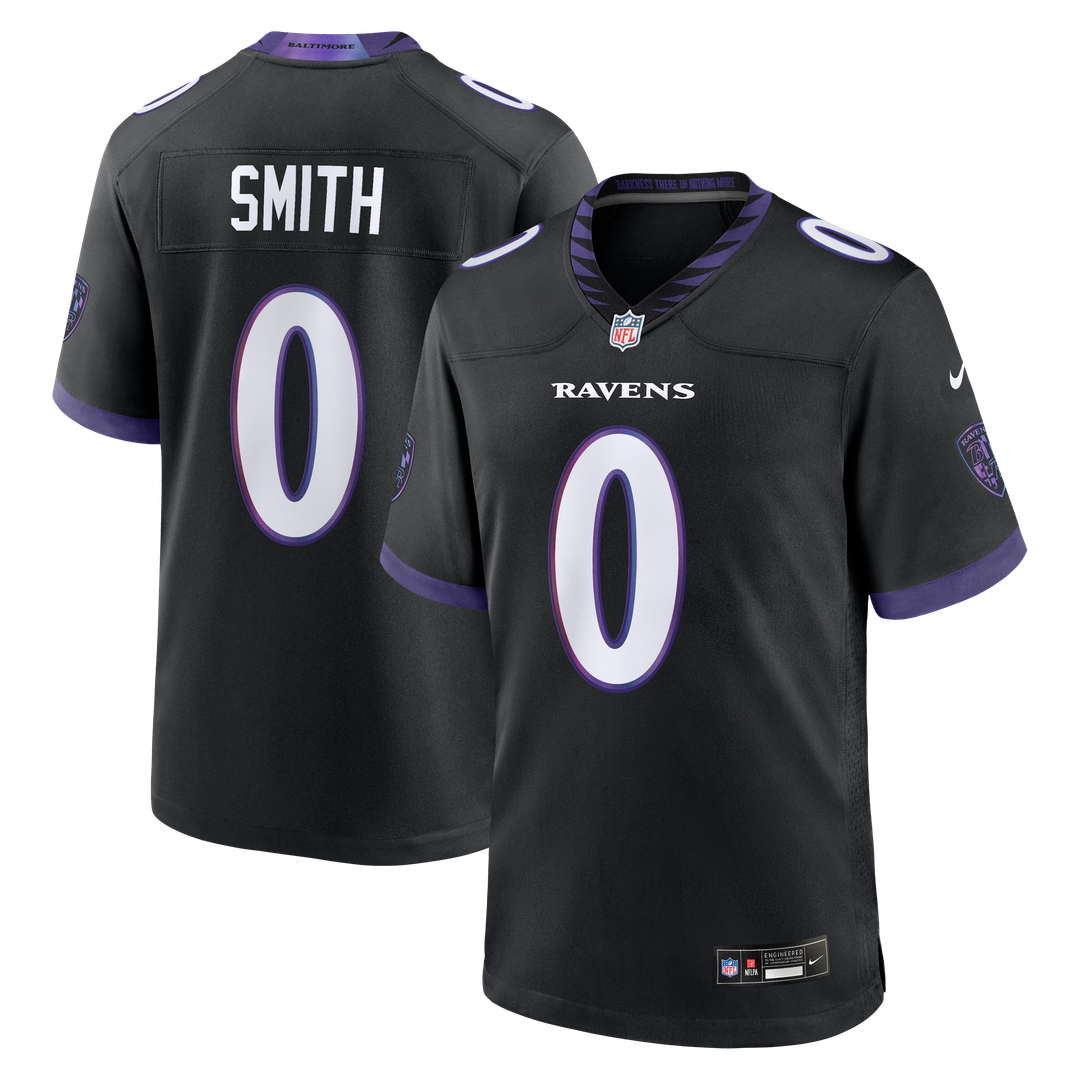 Roquan Smith Baltimore Ravens Nike Black Alternate Game Jersey