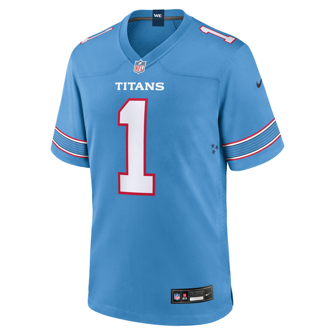 Cameron Ward Tennessee Titans Nike Light Blue Game Jersey
