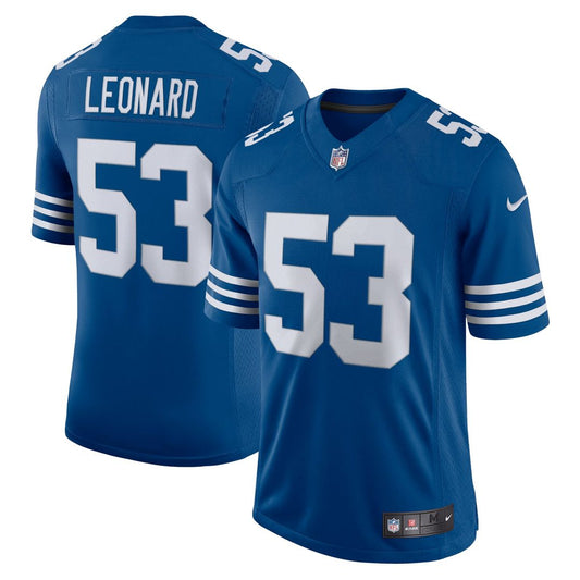 Darius Leonard Indianapolis Colts Nike Royal Alternate Vapor Limited Jersey