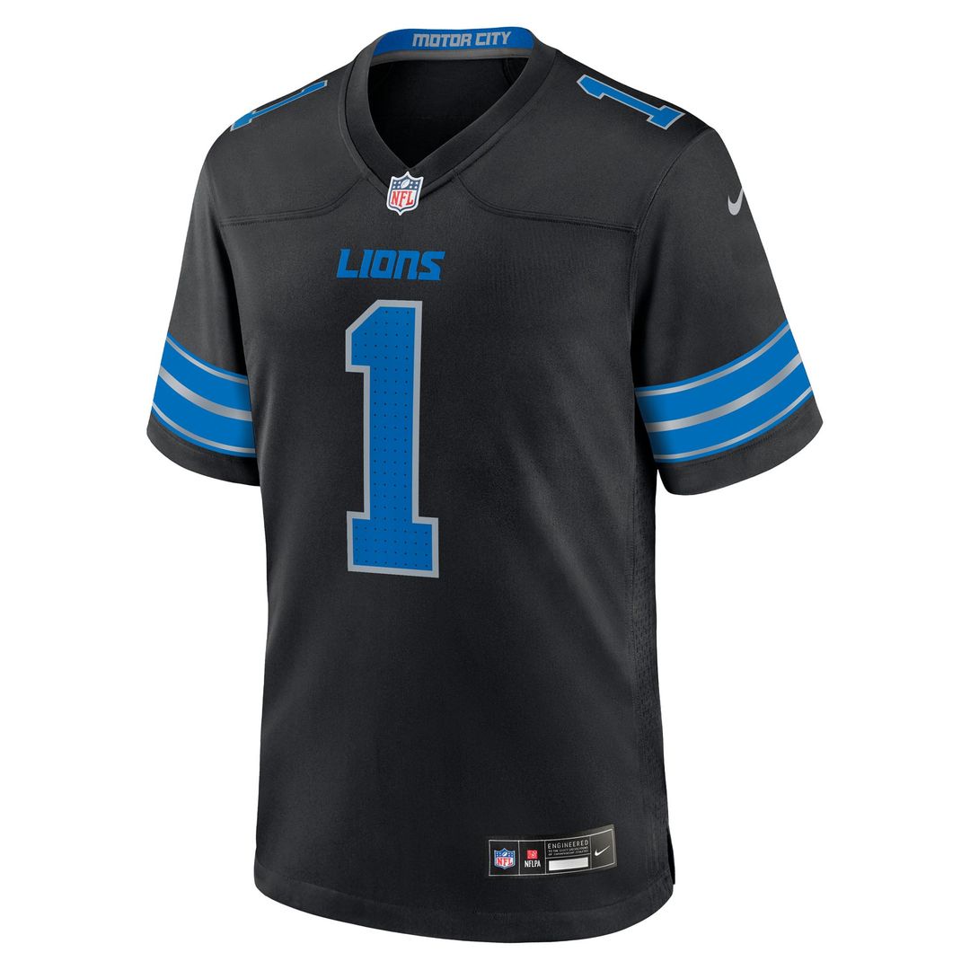 Jameson Williams Detroit Lions Nike Blue Game Player Jersey