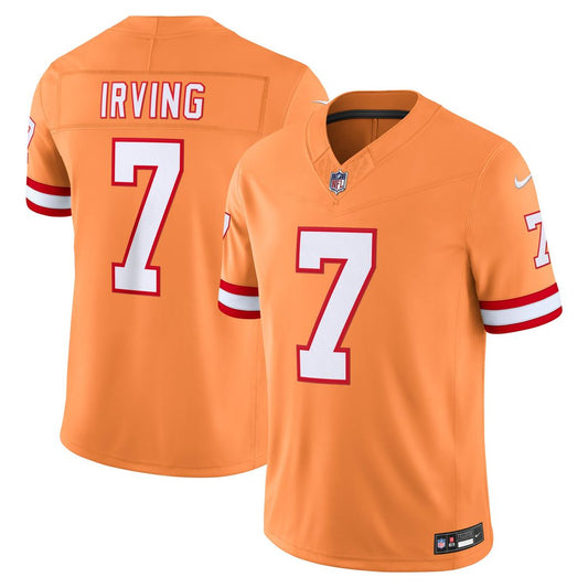 Bucky Irving Tampa Bay Buccaneers Nike Creamsicle Alternate Vapor F.U.S.E. Stitched Limited Jersey