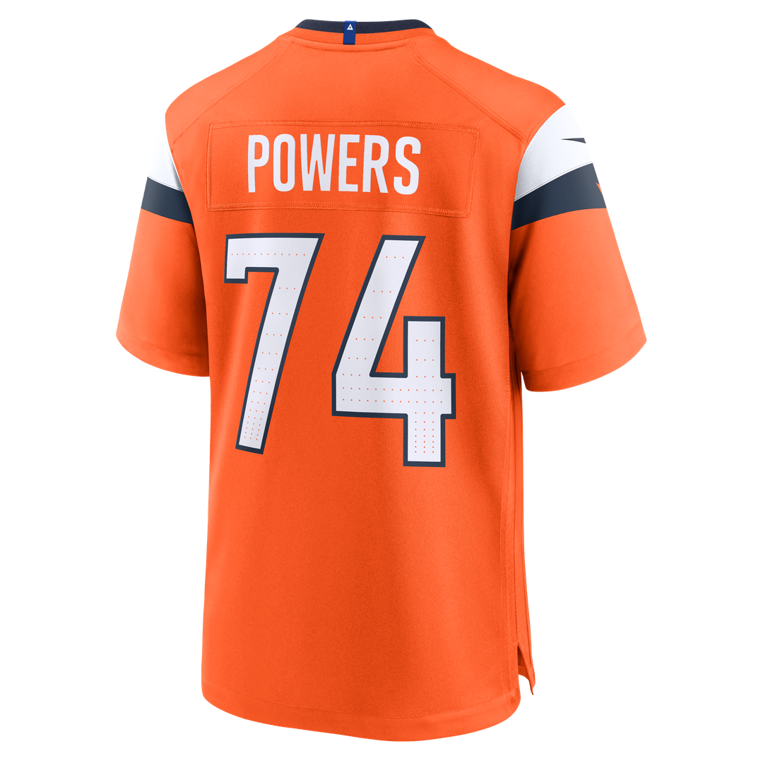 Ben Powers Denver Broncos Nike Orange Team Game Jersey