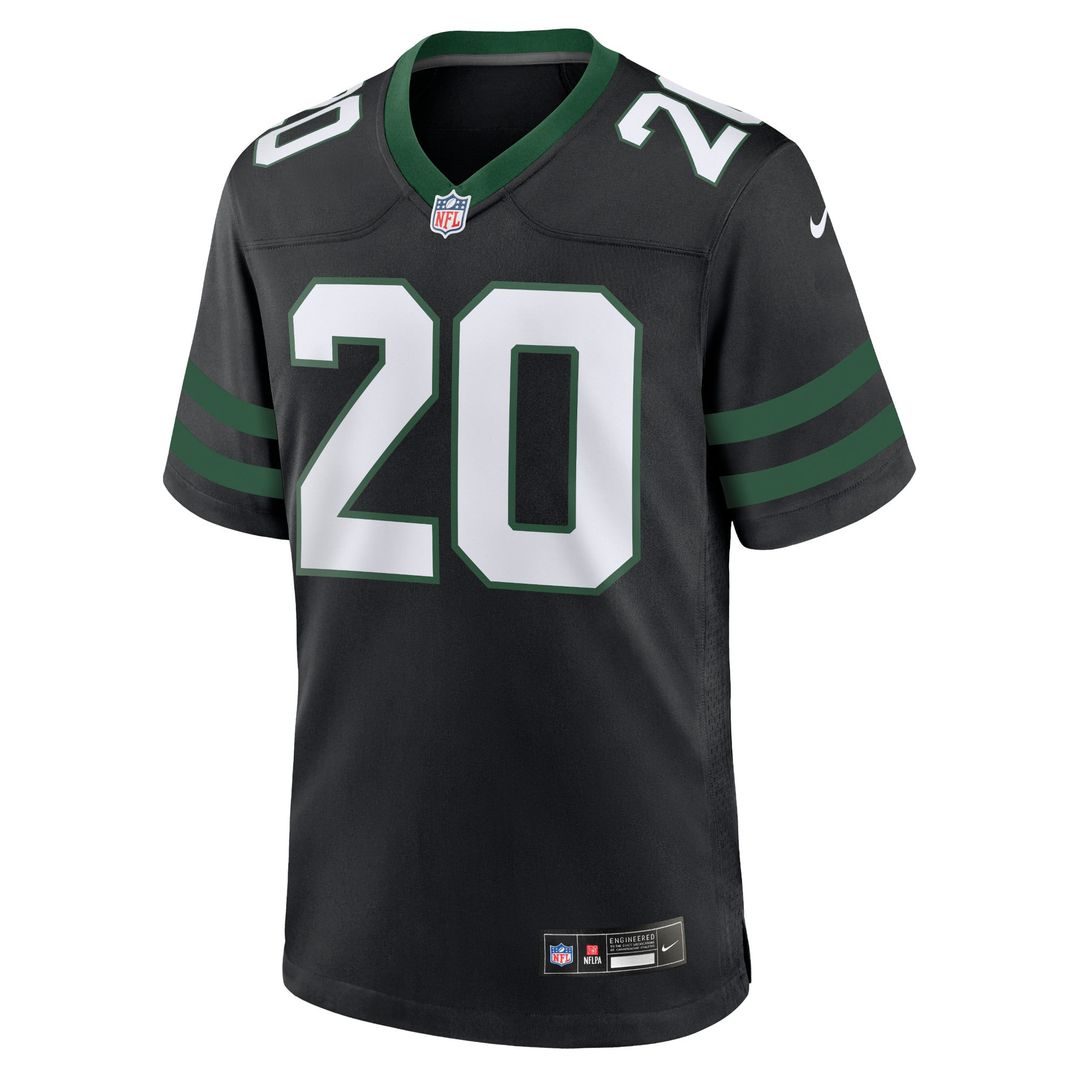 Breece Hall New York Jets Nike Legacy Black Alternate Game Jersey