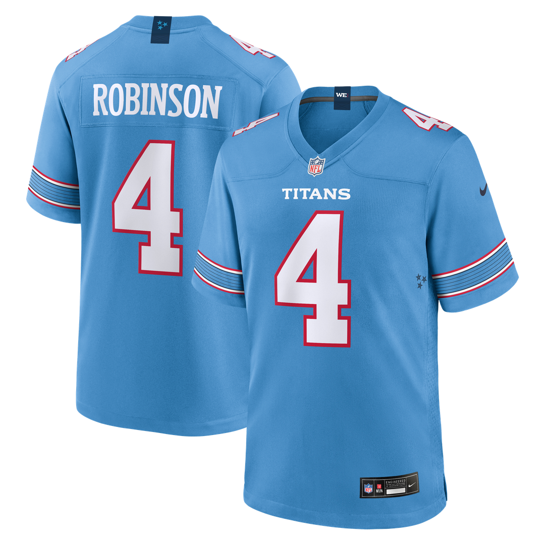 Wan'Dale Robinson Tennessee Titans Nike Light Blue Team Game Jersey