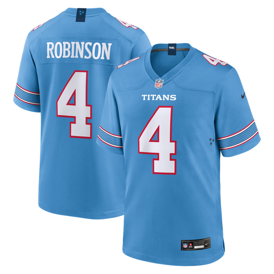 Wan'Dale Robinson Tennessee Titans Nike Light Blue Team Game Jersey