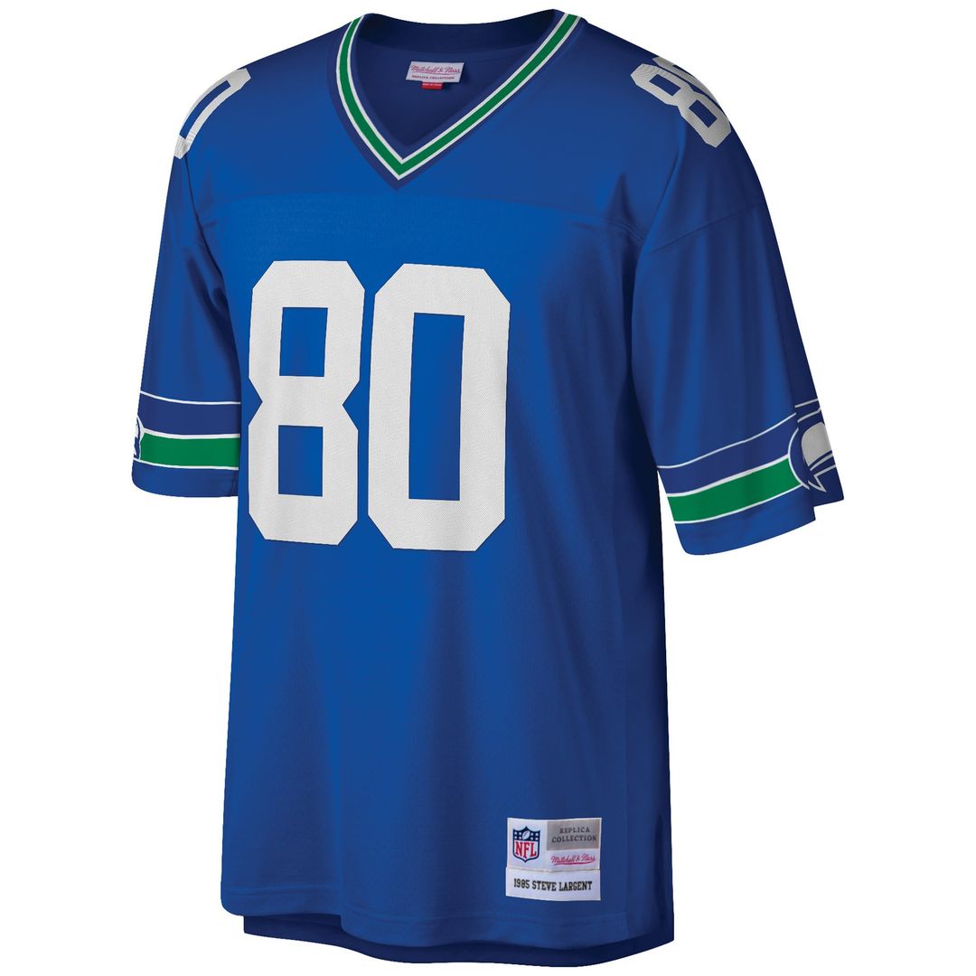 Steve Largent Seattle Seahawks Mitchell & Ness Royal Big & Tall 1985 Retired Player Replica Jersey