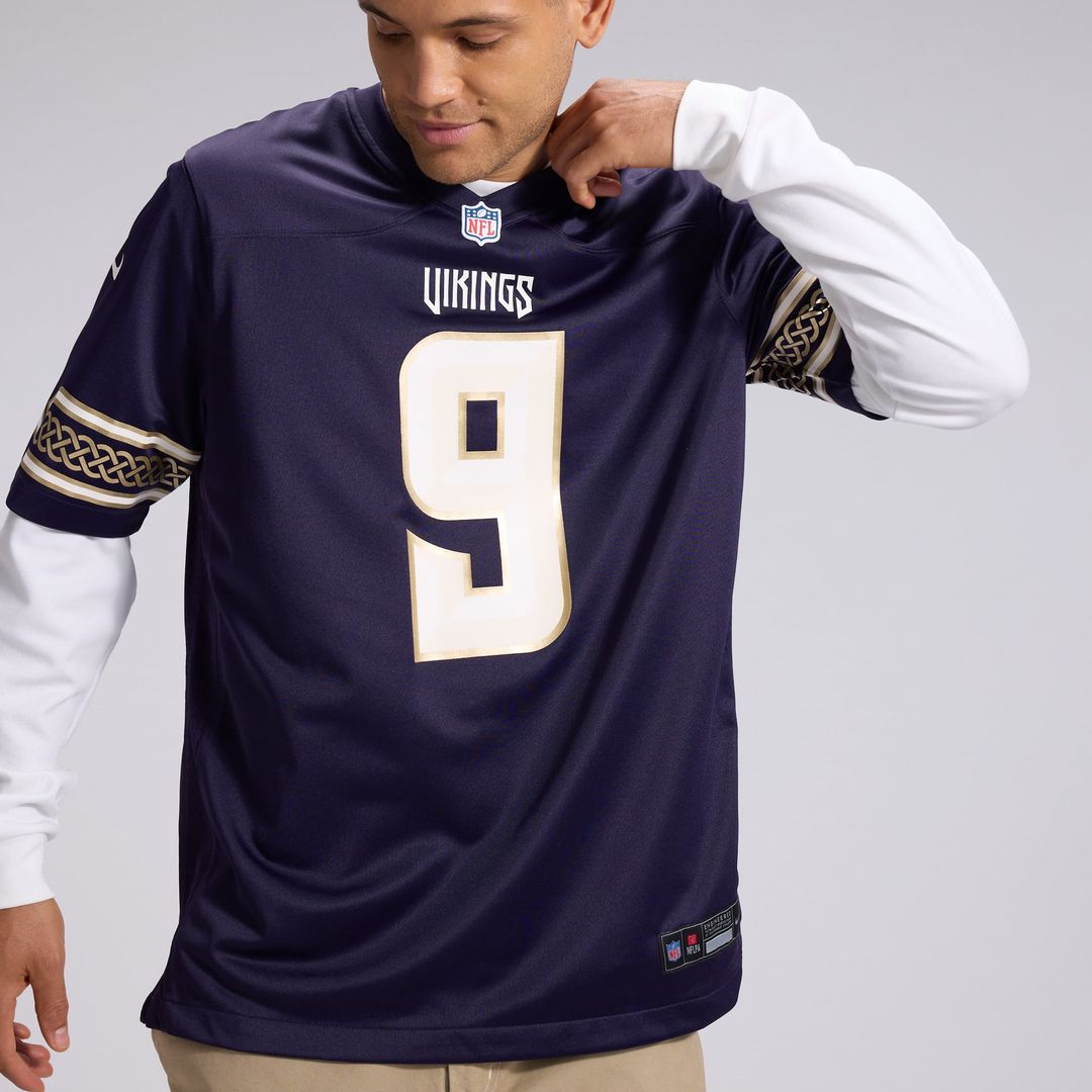 J.J McCarthy Minnesota Vikings Nike Purple 2026 Rivalries Collection Game Jersey