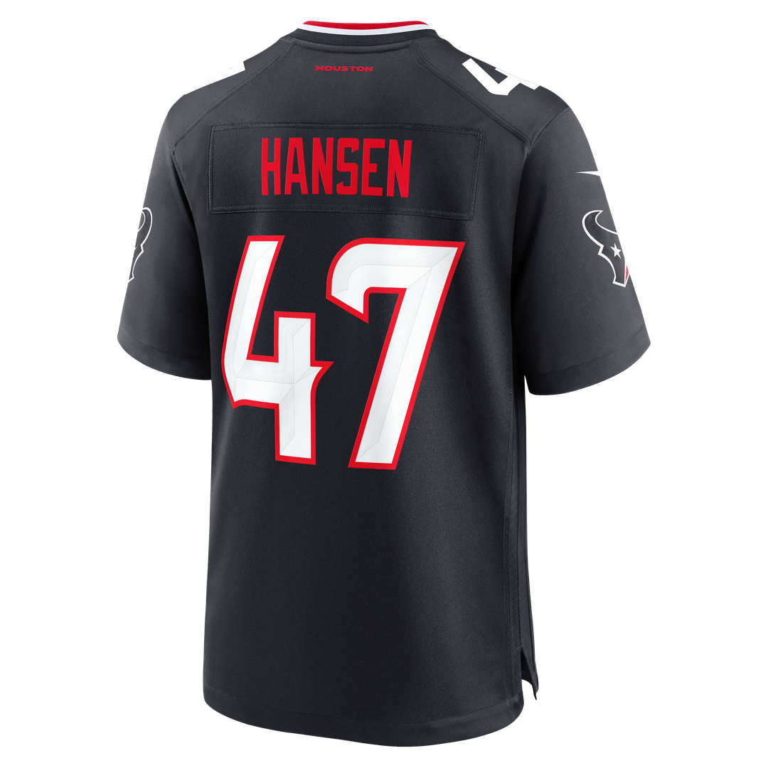 Louis Hansen Houston Texans Nike Navy Team Game Jersey