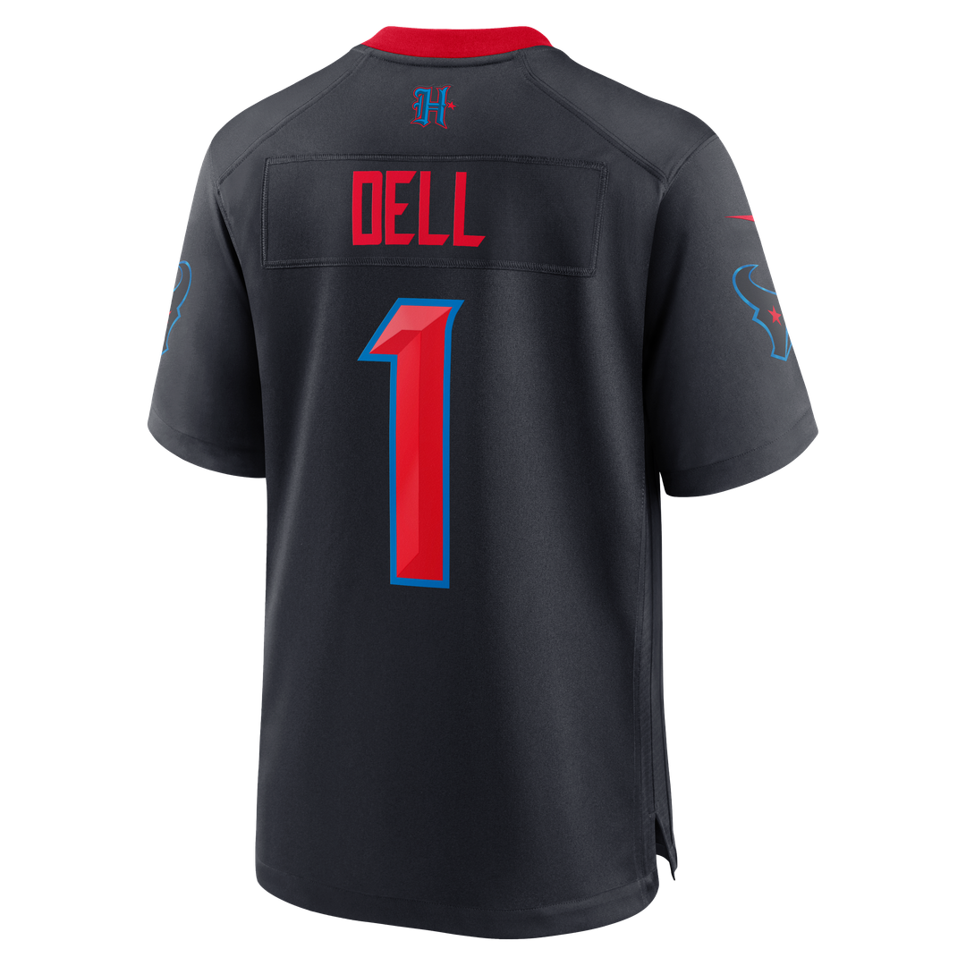 Tank Dell Houston Texans Nike Navy Alternate Game Jersey
