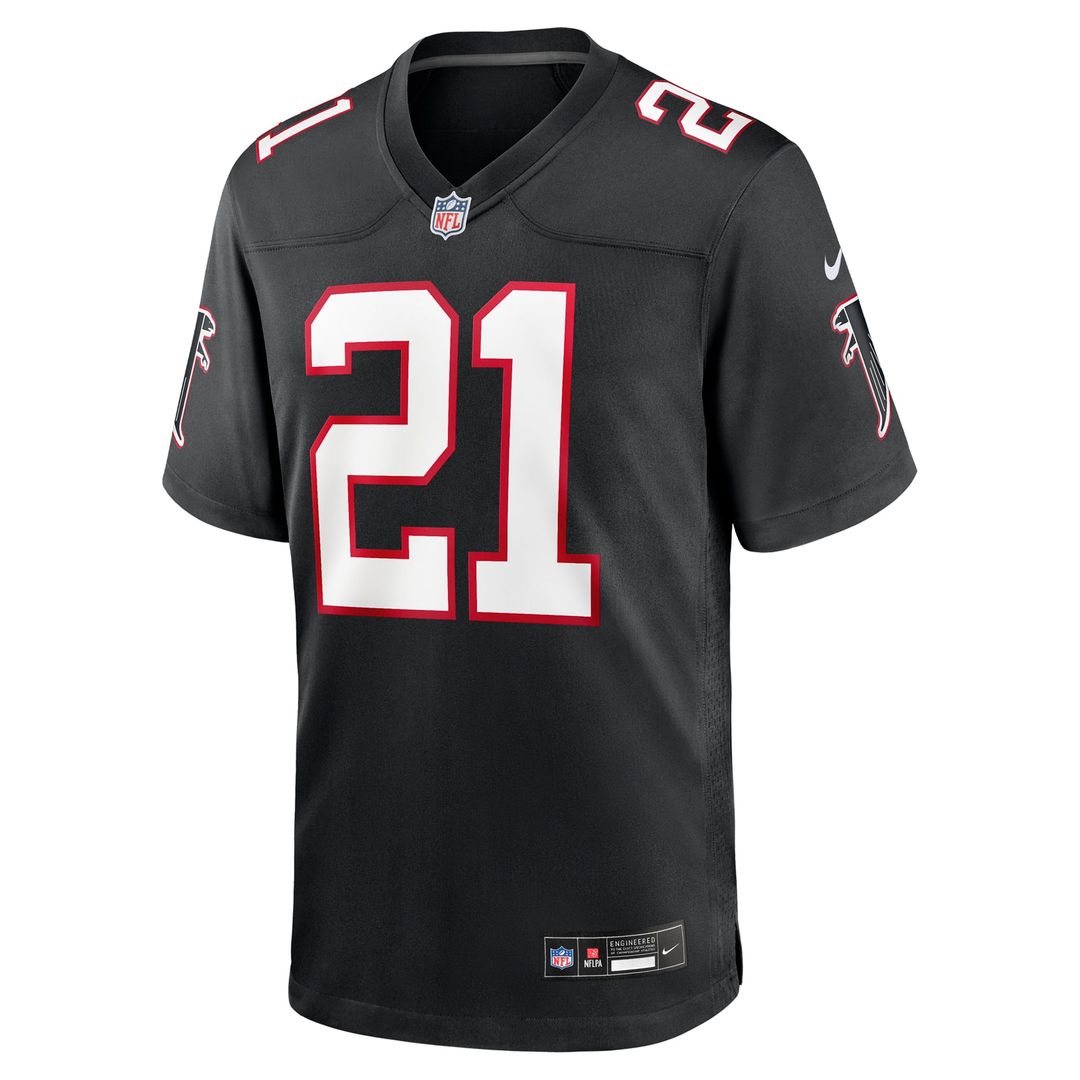 Deion Sanders Atlanta Falcons Nike Black Retired Player Alternate Game Jersey