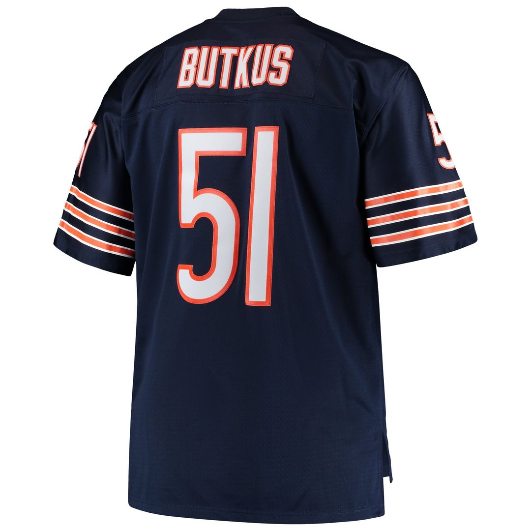 Dick Butkus Chicago Bears Mitchell & Ness Navy Big & Tall 1966 Retired Player Replica Jersey