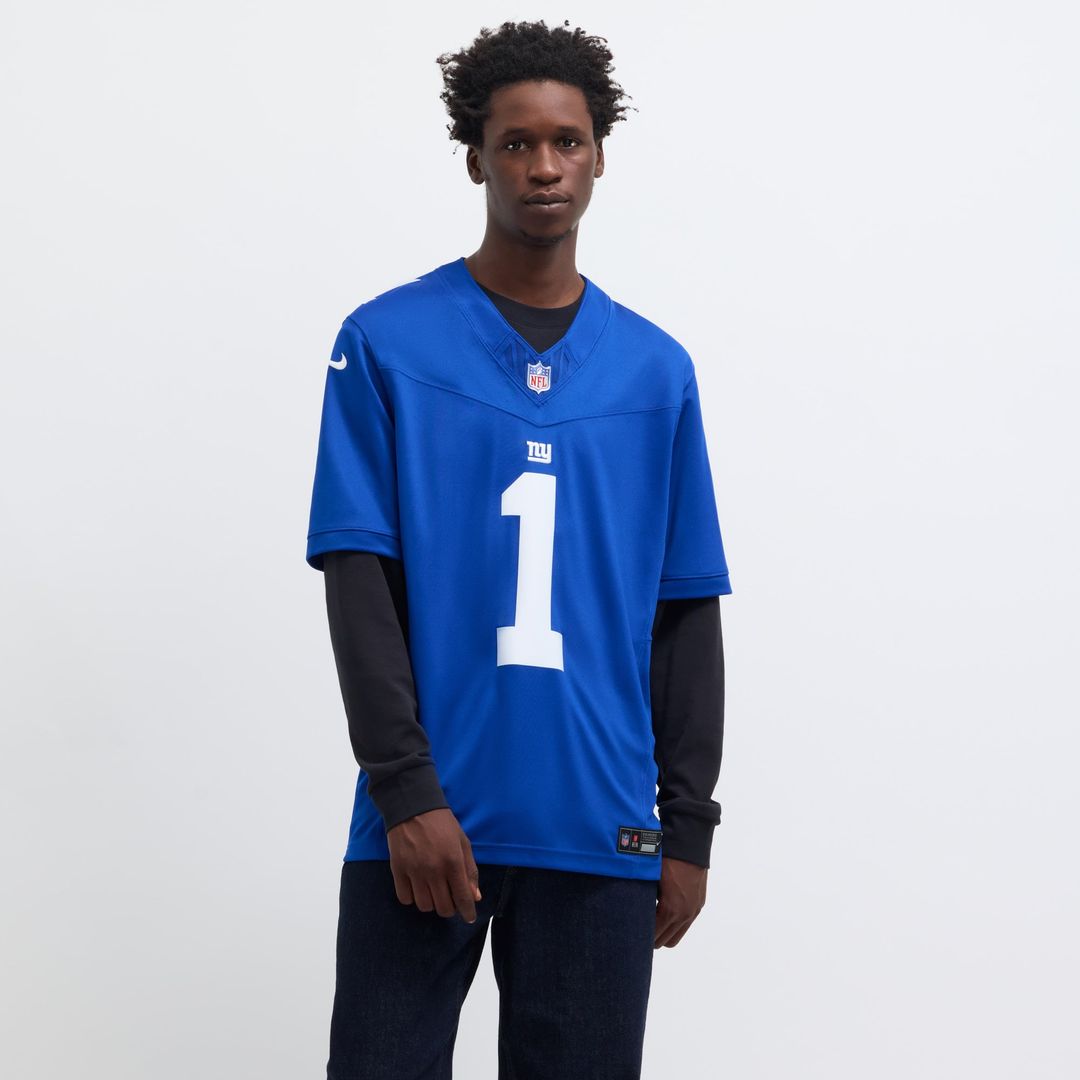 Malik Nabers New York Giants Nike Royal Vapor F.U.S.E. Limited Jersey