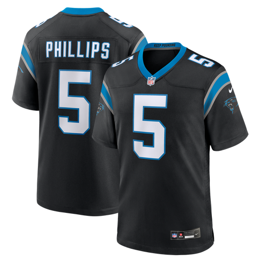 Jaelan Phillips Carolina Panthers Nike Black Game Jersey
