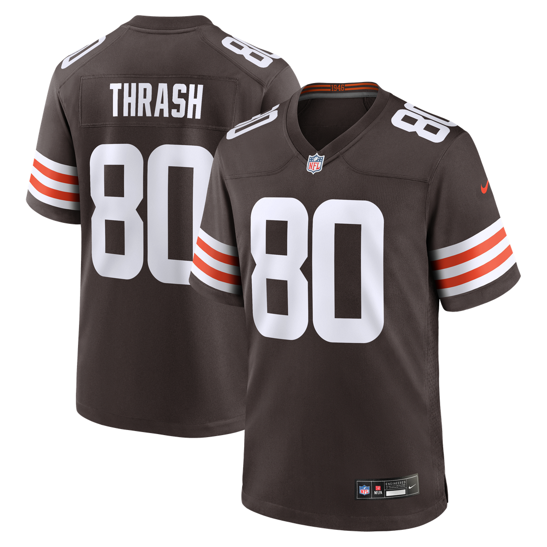 Jamari Thrash Cleveland Browns Nike Brown Team Game Jersey