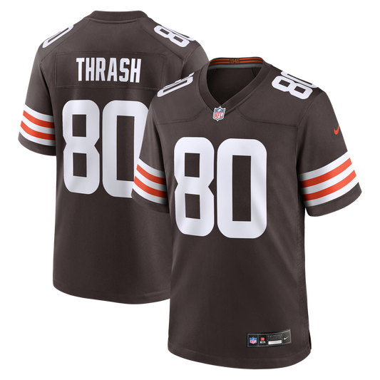 Jamari Thrash Cleveland Browns Nike Brown Team Game Jersey