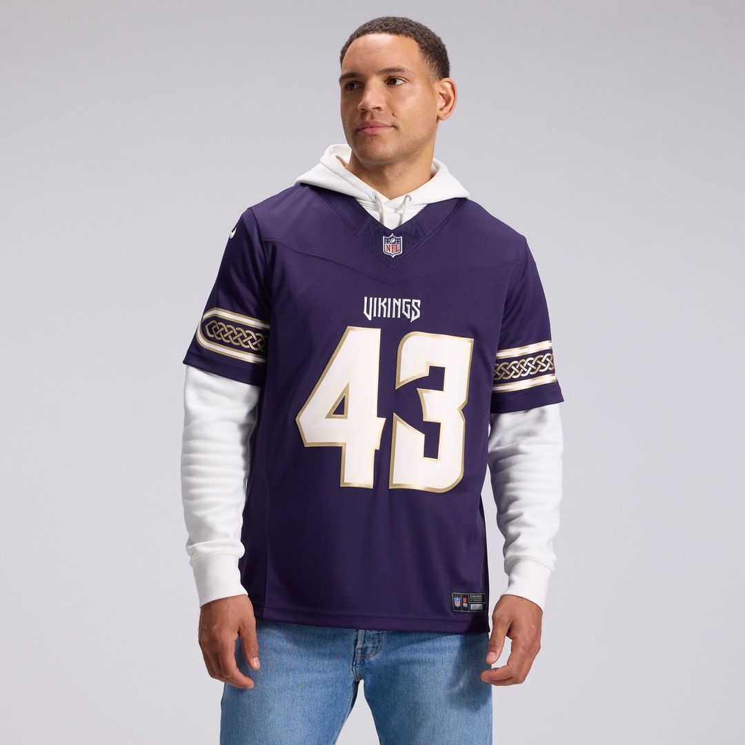 Andrew Van Ginkel Minnesota Vikings Nike Purple 2026 Rivalries Collection Stitched Limited Jersey