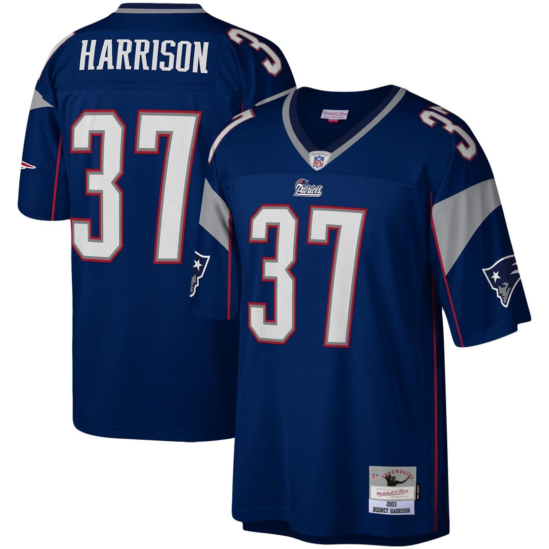Rodney Harrison New England Patriots Mitchell & Ness Navy Legacy Replica Jersey