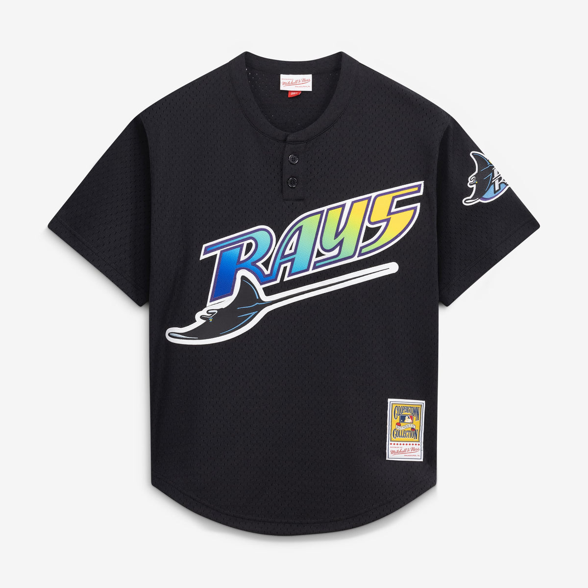 Tampa Bay Rays Wade Boggs Mitchell & Ness Black Authentic Batting Practice Jersey