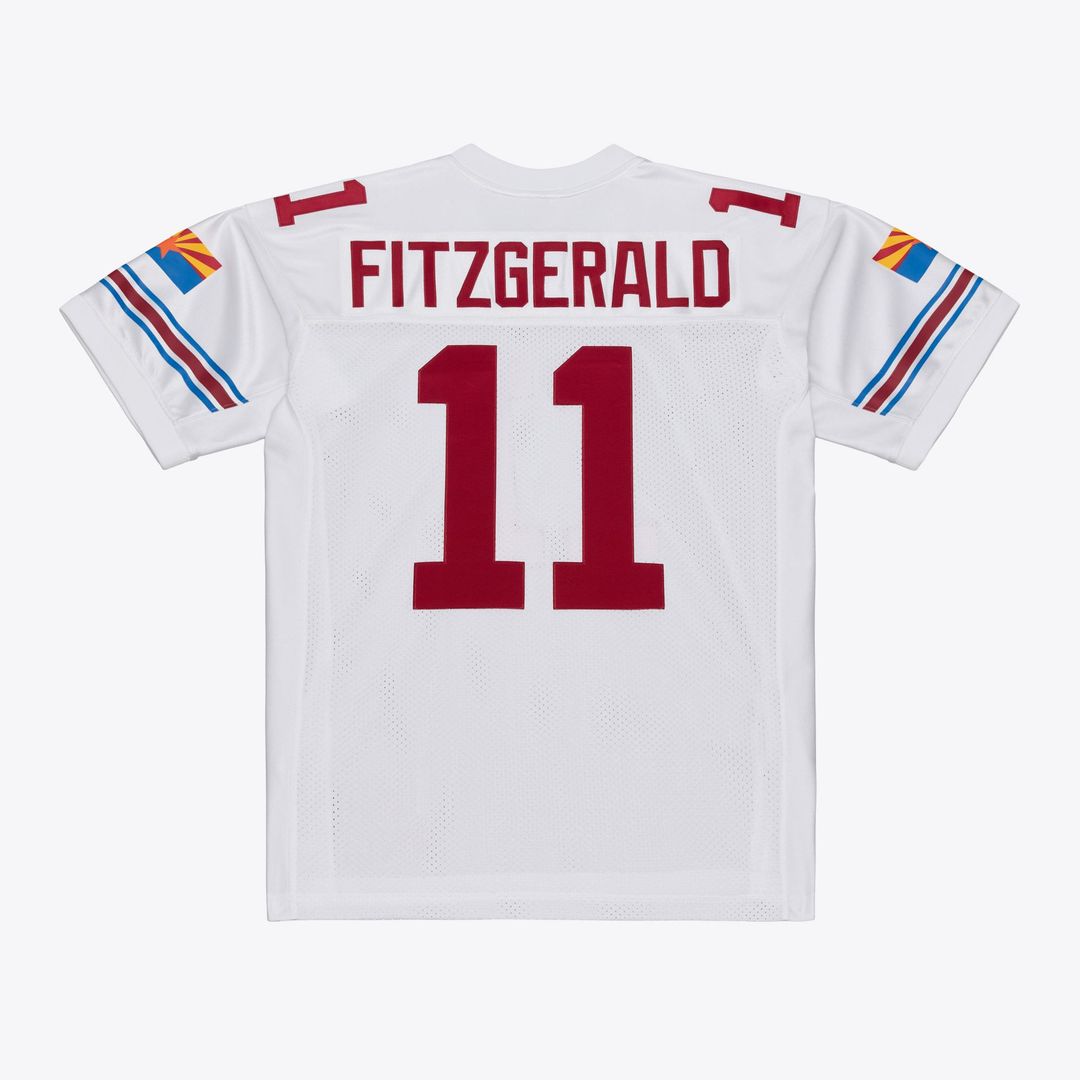 Larry Fitzgerald Arizona Cardinals Mitchell & Ness White 2004 Authentic Throwback Jersey