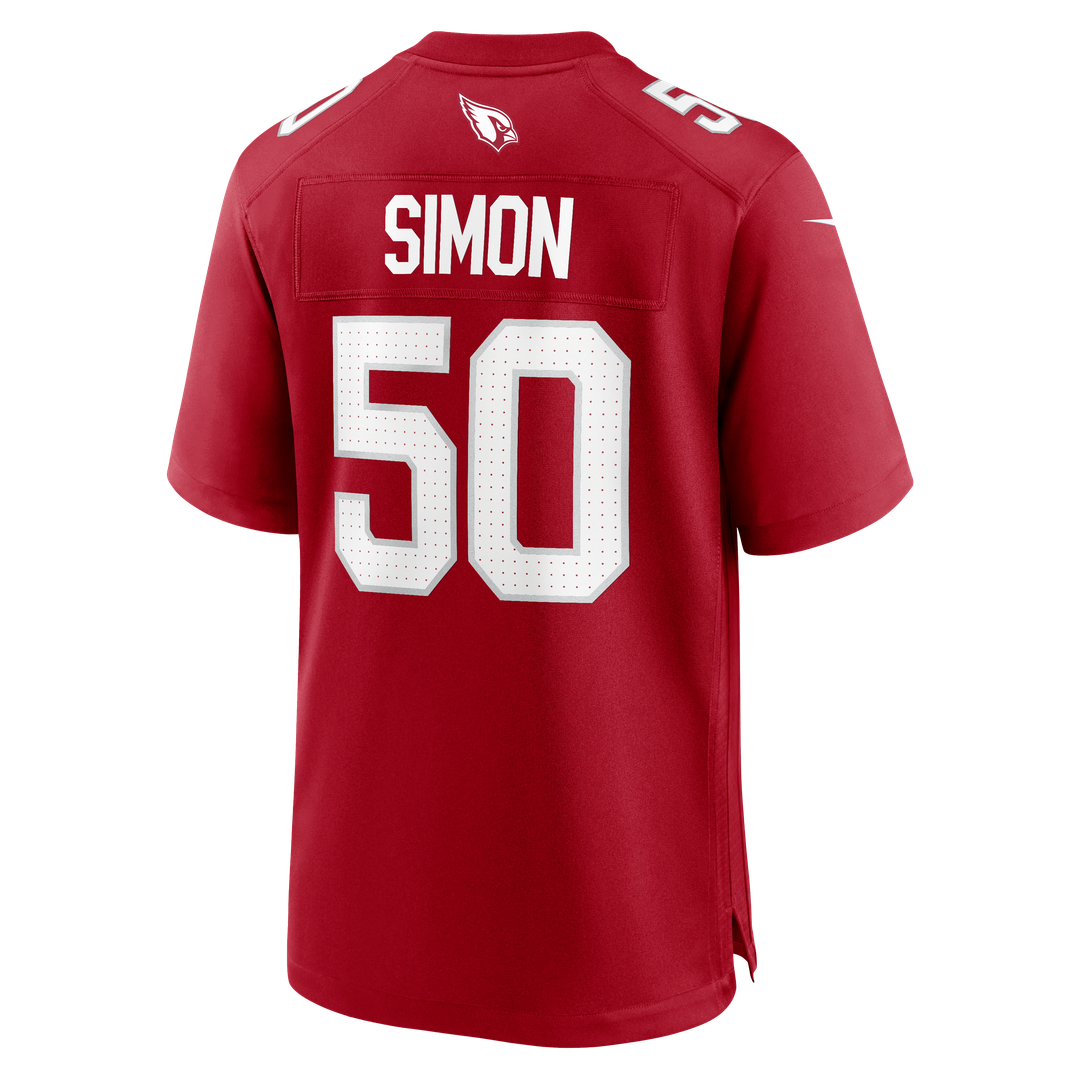 Cody Simon Arizona Cardinals Nike Cardinal Team Game Jersey