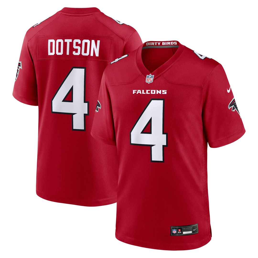 Jahan Dotson Atlanta Falcons Nike Red Team Game Jersey
