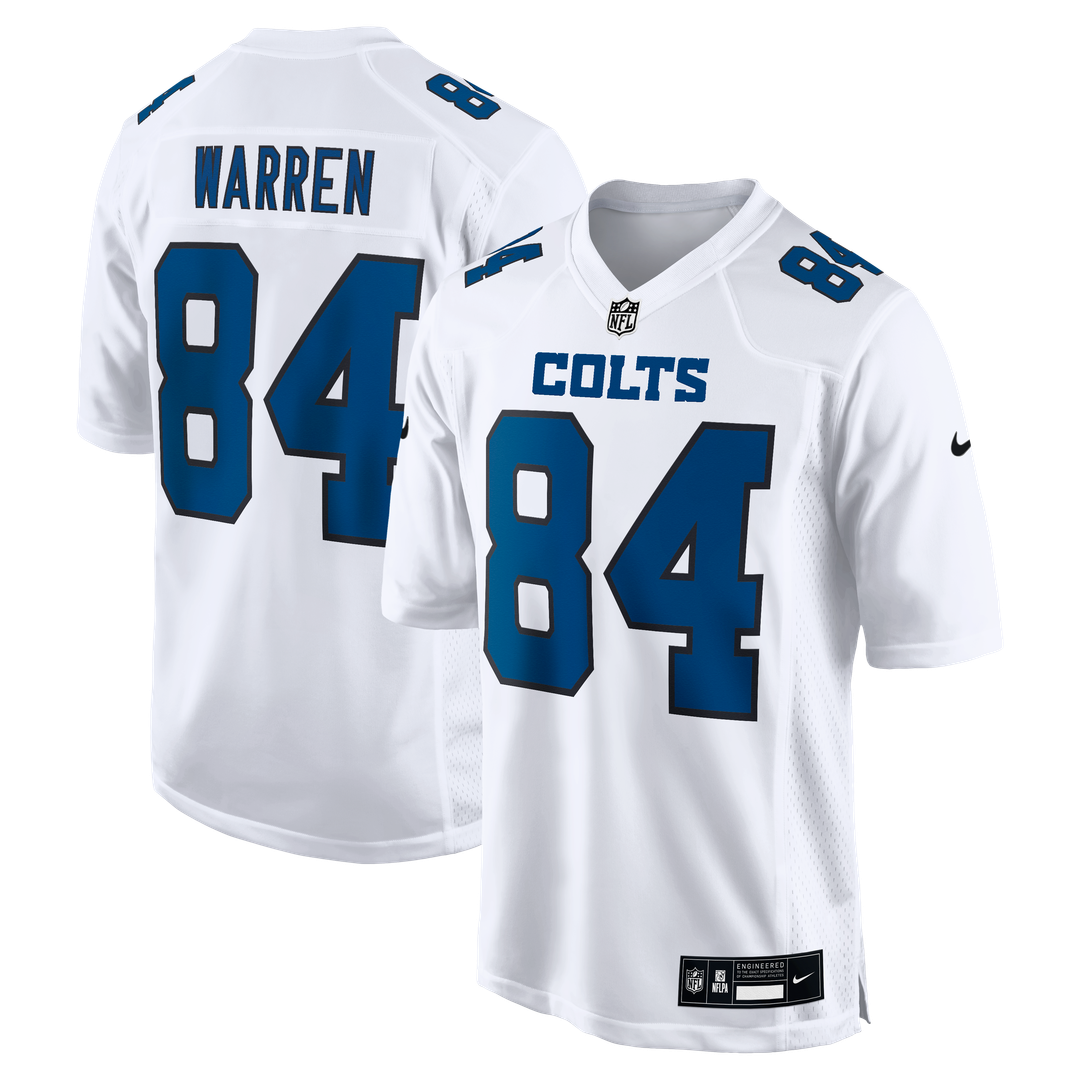 Tyler Warren Indianapolis Colts Nike Carbon Black Fashion Game Jersey