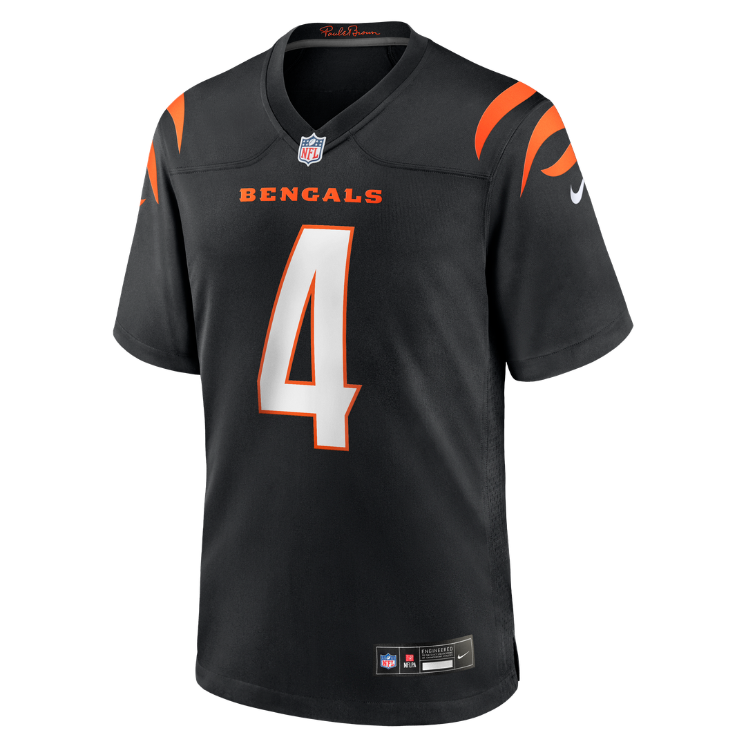Sean Clifford Cincinnati Bengals Nike Black Team Game Jersey