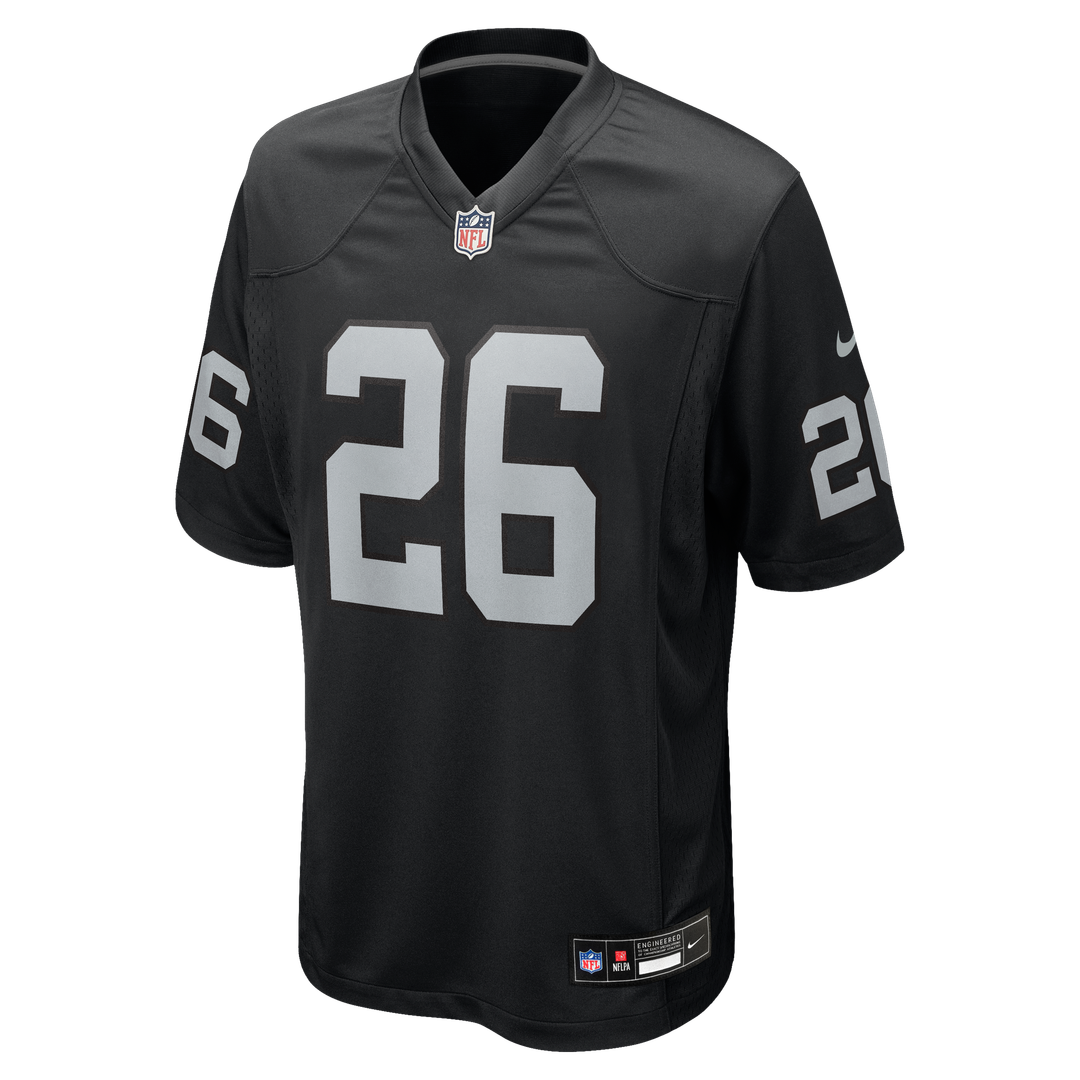 Darien Porter Las Vegas Raiders Nike Black Team Game Jersey