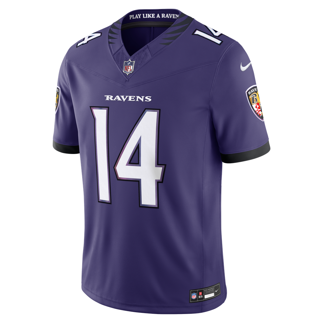 Kyle Hamilton Baltimore Ravens Nike Black Alternate Vapor F.U.S.E. Stitched Limited Jersey