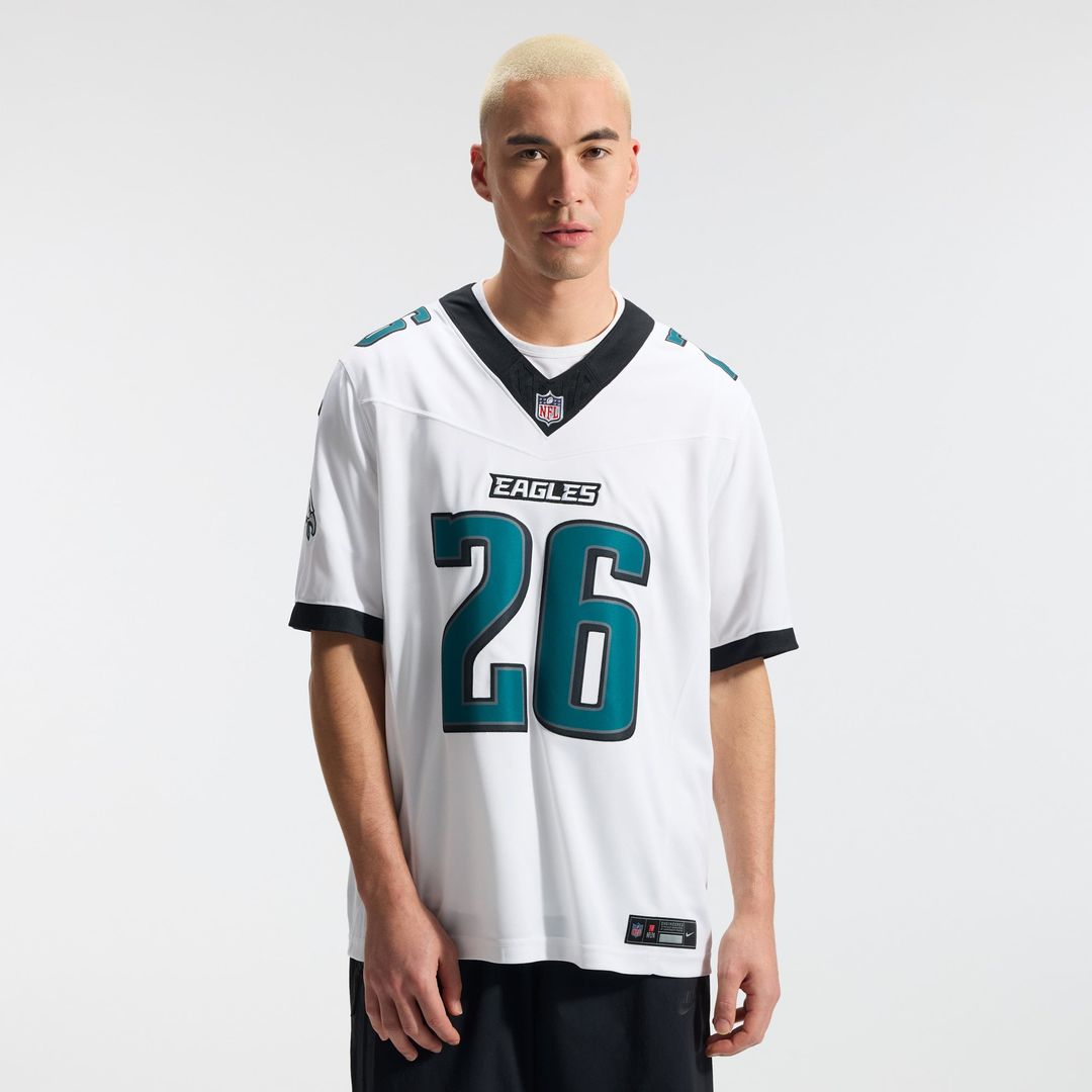 Saquon Barkley Philadelphia Eagles Nike White Vapor F.U.S.E. Stitched Limited Jersey