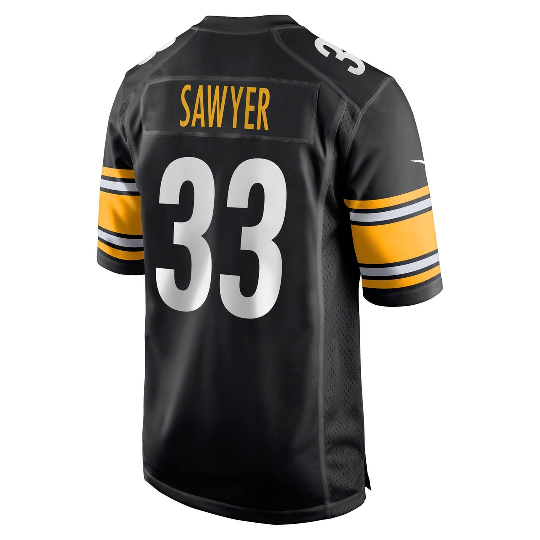 Jack Sawyer Pittsburgh Steelers Nike Black Team Game Jersey