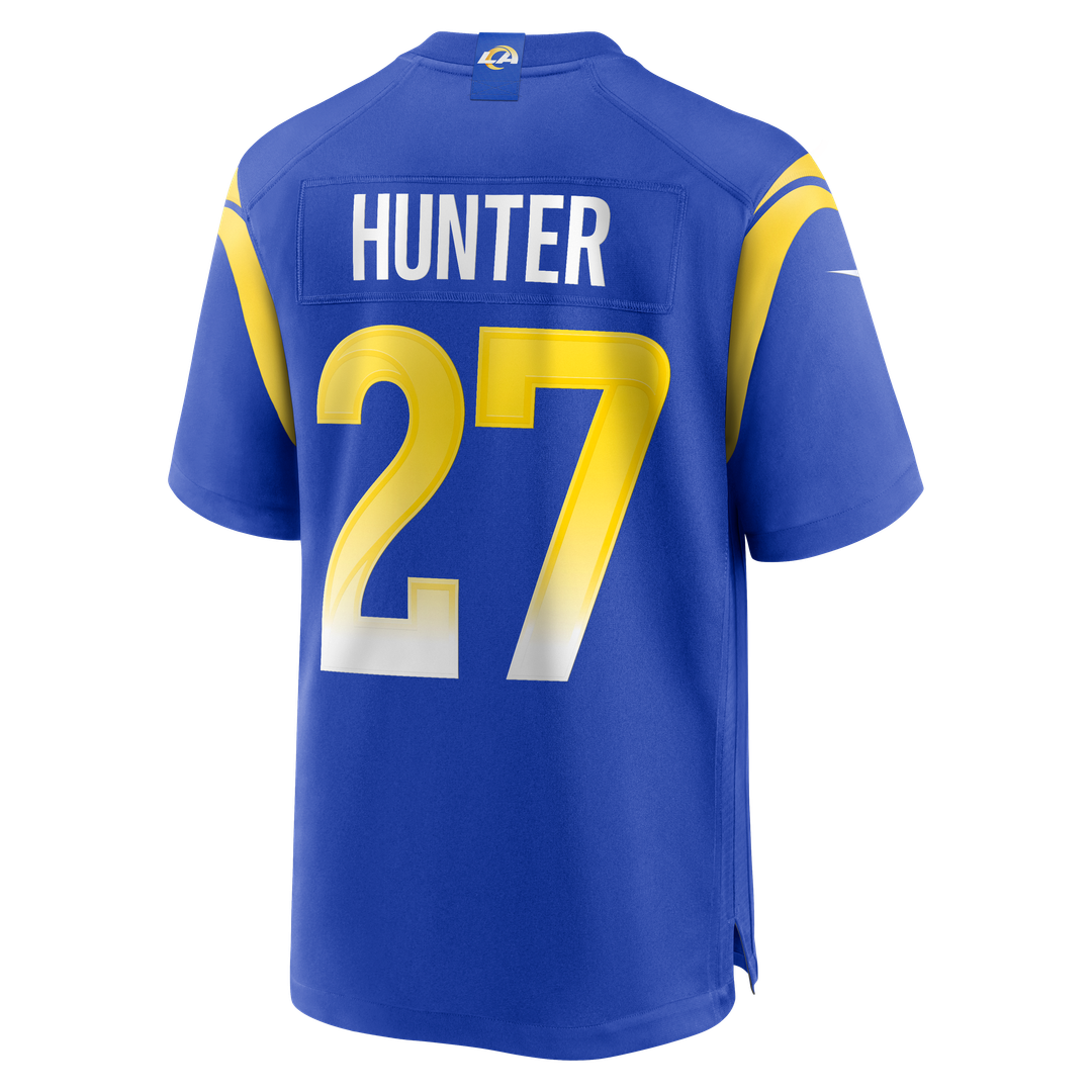 Jarquez Hunter Los Angeles Rams Nike Royal Team Game Jersey