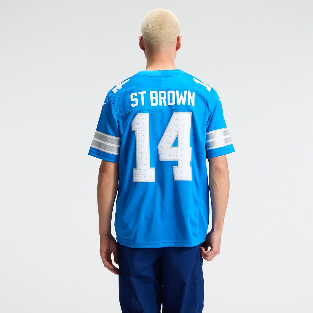 Amon-Ra St. Brown Detroit Lions Nike Black Alternate Vapor F.U.S.E. Stitched Limited Jersey