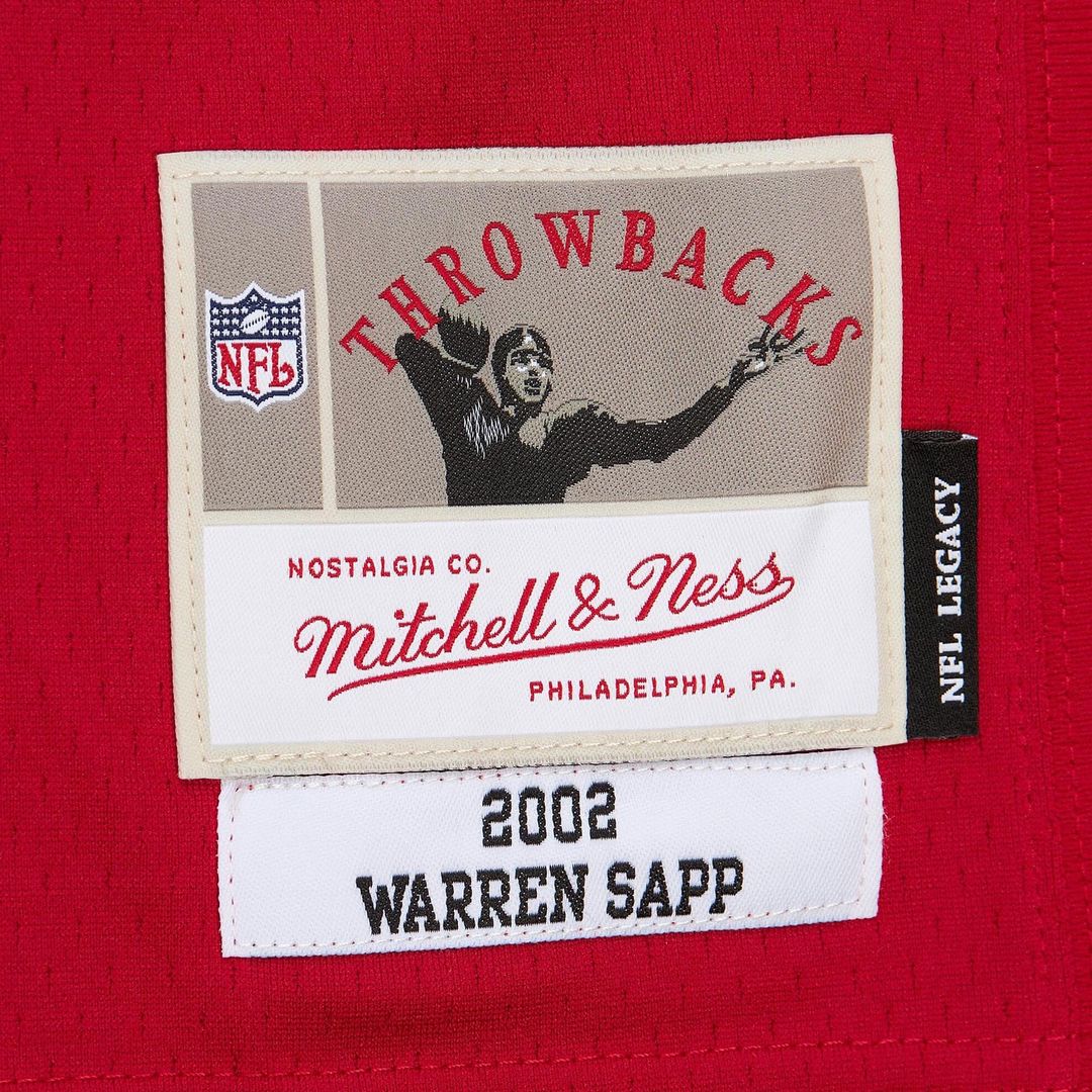 Warren Sapp Tampa Bay Buccaneers Mitchell & Ness Red 2002 Legacy Replica Jersey