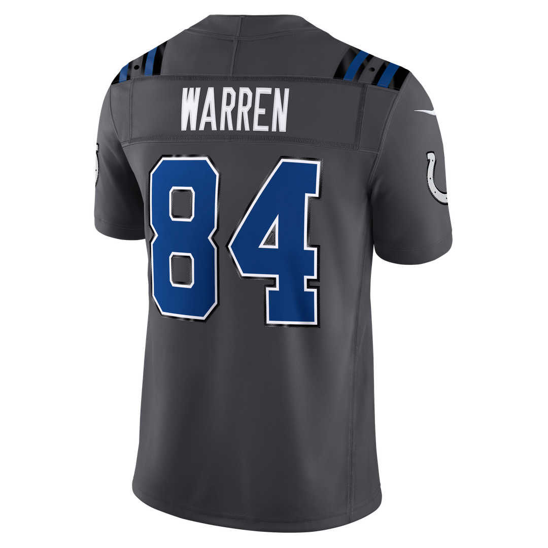 Tyler Warren Indianapolis Colts Nike Anthracite 2026 Rivalries Collection Stitched Limited Jersey