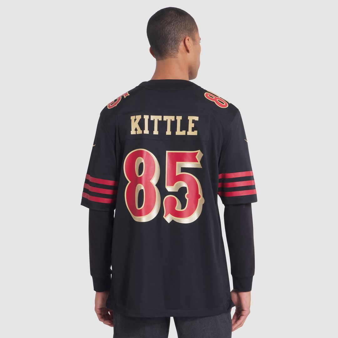 George Kittle San Francisco 49ers Nike Black Rivalries Collection Game Jersey